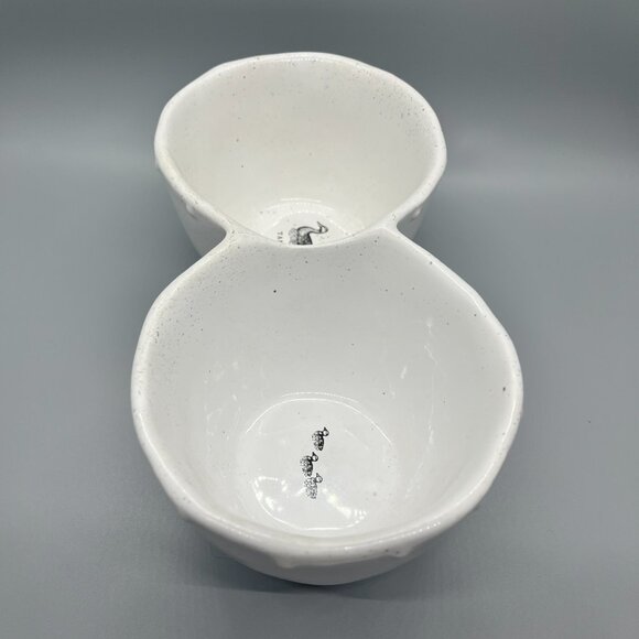 Glass chip & dip bowl with ducks - Picture 3 of 5